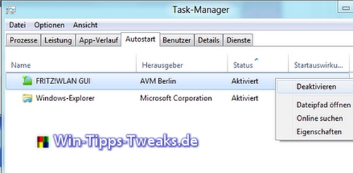 Windows 8 Taskmanager