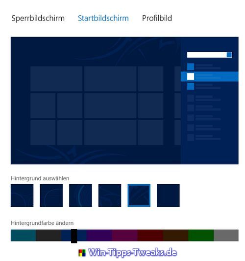 Windows Startbildschirm anpassen